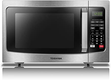Toshiba EM131A5C-SS Solo Microwave with Sensor Cooking Function, 1.2 Cu.ft, Stainless Steel