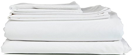 King Size Sheet Set - 4 Piece Set - Hotel Luxury Bed Sheets - Extra Soft - Deep Pockets - Easy Fit - Breathable & Cooling Sheets - Wrinkle Free - Comphy - White Bed Sheets - Kings Sheets – 4 PC