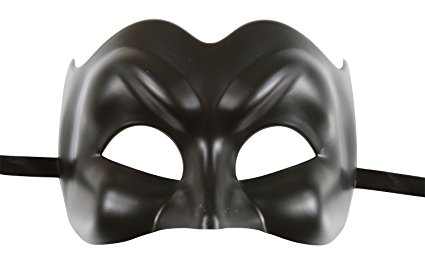 KAYSO INC Men's Half Face Demon Diablo Venetian Masquerade Mask
