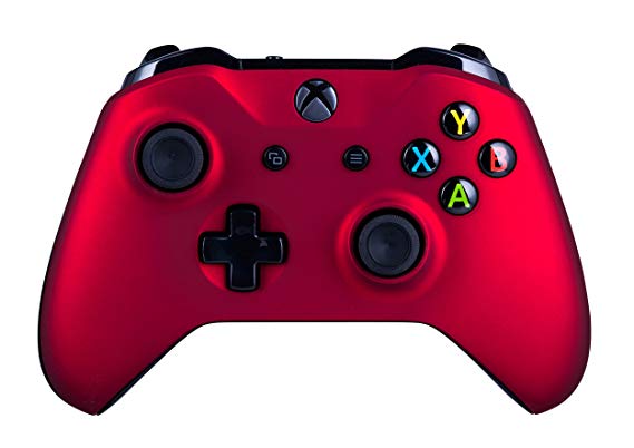 Xbox One Wireless Controller for Microsoft Xbox One - Soft Touch Red X1 - Added Grip for Long Gaming Sessions - Multiple Colors Available