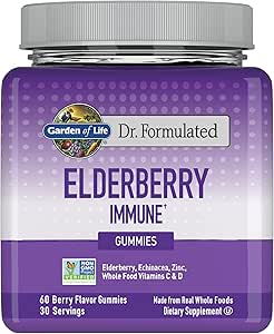 Garden of Life, Dr. Formulated Elderberry Immune Gummies, 60 Count