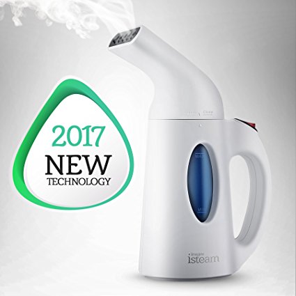 Isteam Clothes Steamer, Steamer For Clothes, Perfect For Travel and Home. Handheld Garment Steamer, Powerful, 60 Seconds Heat-Up, Fabric Steamer with Automatic Shut-Off Safety Protection.