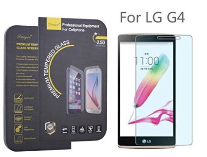 Danyee 0.33mm 2.5d Tempered Glass Screen Protector for LG G4 - Retail Packaging