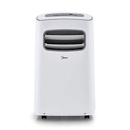 MIDEA MPF14CR81-E Portable Air Conditioner 14000 BTU Easycool AC (Cooling, Dehumidifier and Fan Functions) for Rooms up to 350 Sq, ft. with Remote Control, 14,000, White