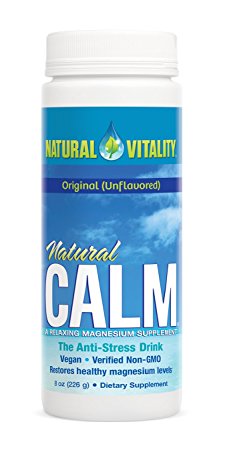 Natural Vitality Natural Calm Drink - 8 Oz. Magnesium Supplement - Organic Calm Drink - Water Soluble Drink. Dietary Supplement
