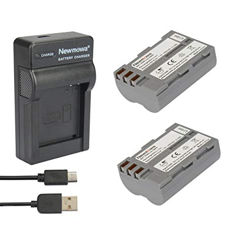 Newmowa® EN-EL3 Battery (2-Pack) and Portable Micro USB Charger kit for Nikon EN-EL3 and Nikon D50, D70, D70s, D80, D90, D100, D200, D300, D300S, D700 (2 batteries 1 charger)