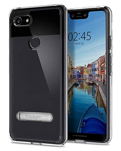 Spigen Ultra Hybrid S Designed for Google Pixel 3 XL Case (2018) - Crystal Clear