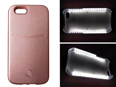 #1 Rated Bright LED Illuminated Phone Case for Iphone, Protect phone, Variable Dimmer, Internal Rechargeable Battery, Micro USB Cord, Power bank, Bright Selfie / Facetime (Iphone 5 se Brown)