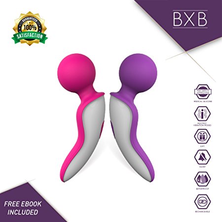 Mini massager by BXB | Handheld | Powerful | Waterproof | Cordless | Vibration | For Vibrations Back, Neck & Shoulder | Rechargeable | The Perfect Travel Gift