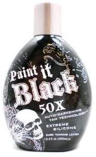 New Paint It Black 50x Auto-Darkening Dark Tanning Lotion - 13.5oz Darkening Tan Technology Delivers Extreme Dark Bronze Tanning Results Like The Cast of Jersey Shore by Jubujub