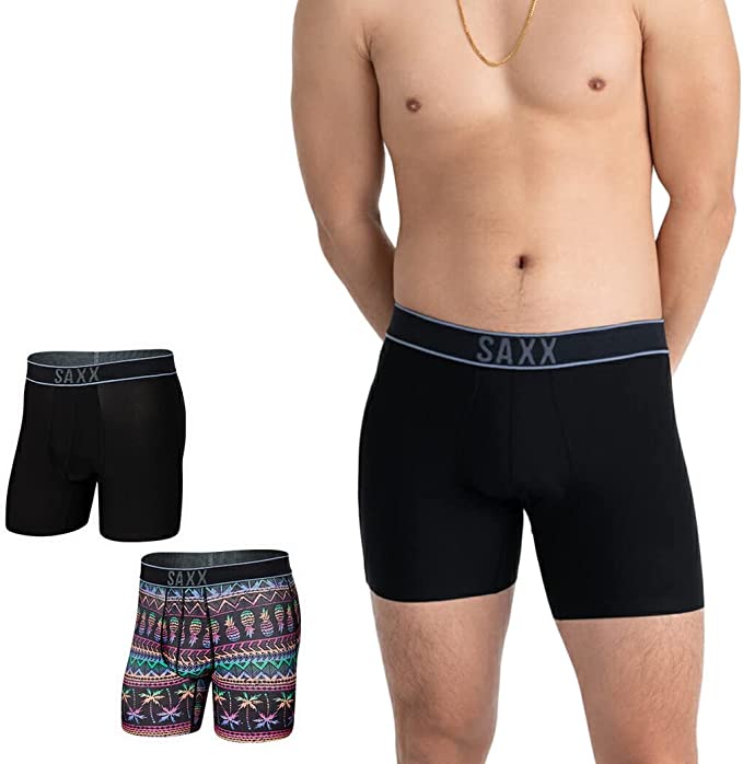 SAXX DROPTEMP™ COOLING HYDRO Boxer Briefs –Men’s Aquatic Underwear - Swim Trunks, Board Shorts