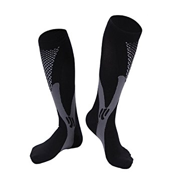 Rockrok Compression Socks for Women and Men, Graduated Support Recovery Stockings for Running, Athletic Sports, Varicose Veins, Nurses, Shin Splints Relief