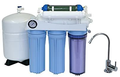 Koolermax AR-125 6-Stage RO DI Aquarium Reef & Drinking Water Reverse Osmosis Water System 150 GPD 2 outputs New Model