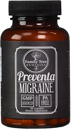 Preventa Migraine- with PA Free Butterbur Root, Magnesium, Riboflavin, and Feverfew