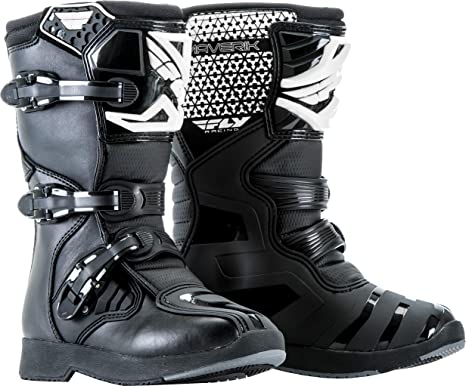 FLY Racing Maverik Boots for Motocross, Off-road, and ATV riding (SZ 06,BLACK)