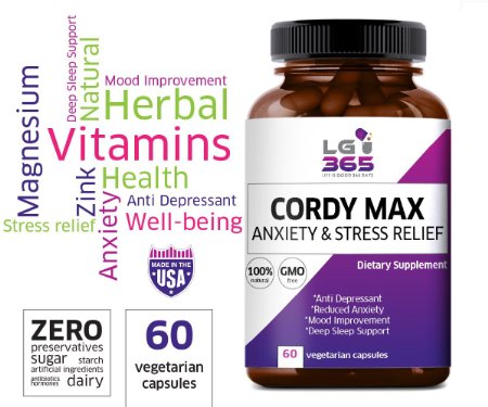 Stress Support & Anxiety Relief Herbals Ultra B vitamin Complex - Top Rated Depression & Panic Relief supplement. Gaba St. John`s Wort Ashwaghanda Natural Anxiety Relief Supplement