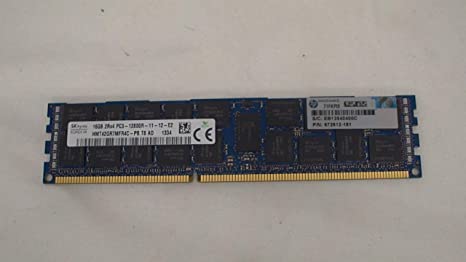 Hynix 16GB PC3-12800 DDR3 1600MHz ECC Registered Server Memory 240-Pin Dual Rank Model HMT42GR7MFR4C-PB