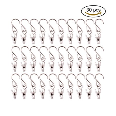 Teenitor Stainless Steel Party Light Hanger Multifunction Outdoor Activities Wire Holder for String Party Lights, Set of 30