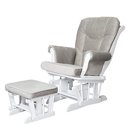 Athena AFG Sleigh Glider Chair, White