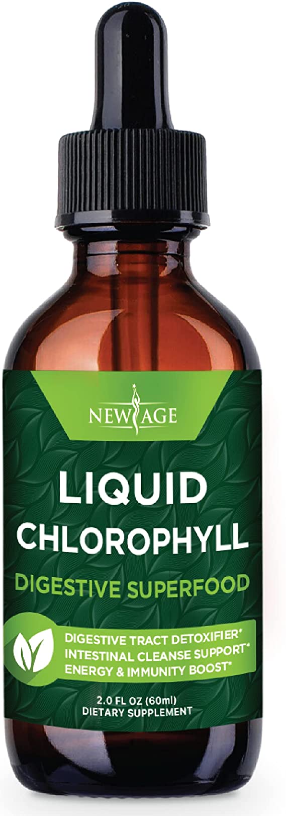 Chlorophyll Liquid Drops - All-Natural Concentrate – Energy Booster, Digestion and Immune System Supports, Internal Deodorant -Alternative to Capsules, Pills, Powder, Tablets for Acne- 120 Servings