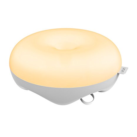 Bedside Lamp, VAVA Night Lights for kids, Gesture Control Light, Safe ABS and PC Plastic Material, Eye-Caring LED, 120H Runtime, Sweet Doughnut-Shape