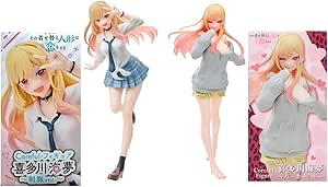 My Dress-Up Darling Marin Kitagawa Coreful Figure Statue Hoodie Style & School Uniform Version Set of 2 About 7.1 Inch Japanese, White