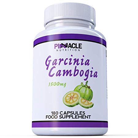 Garcinia Cambogia - 180 Capsules - 1500mg Daily Dosage - Premium Quality Supplement- UK Made - Vegetarian & Vegan Suitable - Optimum Strength for Maximum Results - Garcinia Clean for Men & Women