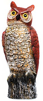 Garden Defense Scarecrow Owl with Rotating Head, X Large Size Scarecrow Owl