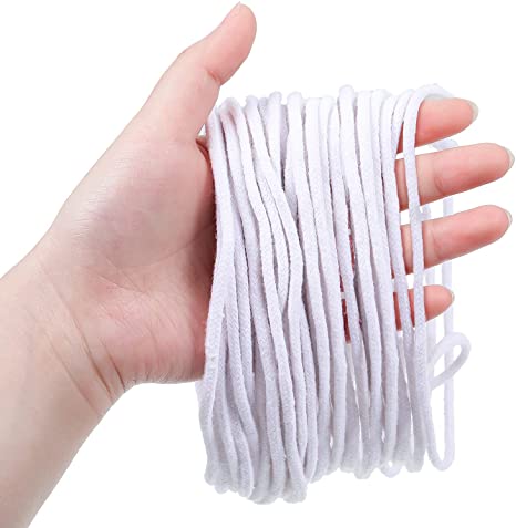 29.5 Feet 2.6 mm Round Cotton Wick Cotton Replacement Wicks Candle Wicks Oil Lamp Wicks Replacement Cotton Core Wicks for Kerosene Alcohol Lamp Lantern Candle Burner Stove Lighting and Decoration