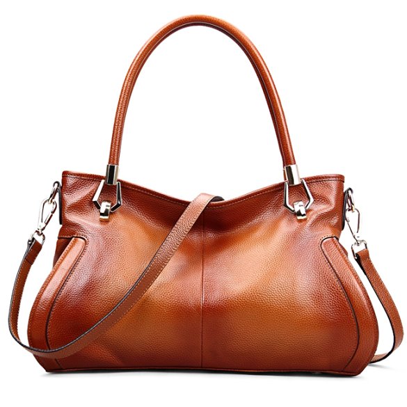 AINIMOER Womens Soft Leather Purse Vintage Shoulder Bag Tote Top-handle Handbags Cross Body Bags