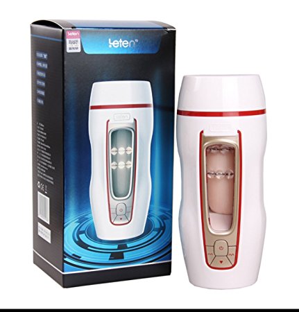 KUUVAL Electronic Fully Automatic Masturbator Realist Material Multi-Function Masturbator Rechargeable Thrusting Retractable Male Masturbation With Cock Brief for Vaginal 7 Speeds & 7 Models