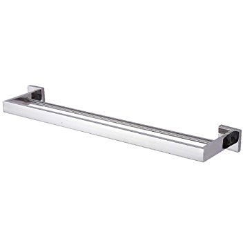 KES A2501 Bathroom Lavatory Double Towel Bar Wall Mount, Polished Stainless Steel