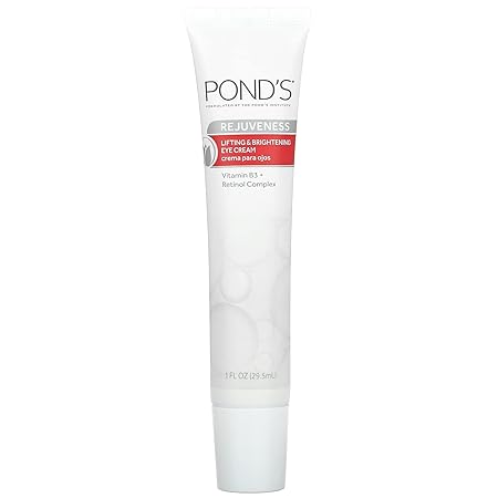 Pond's Rejuveness, Lifting & Brightening Eye Cream, Fragrance Free, 1 fl oz (29.5 ml)