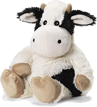 Intelex Warmies Microwavable French Lavender Scented Plush, Black & White Cow Warmies