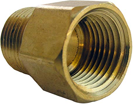 LASCO 17-8549 1/2-Inch Female Pipe Thread by 1/2-Inch Male Pipe Thread Brass Coupling