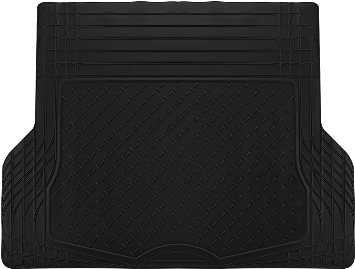 OxGord WeatherShield HD Heavy Duty Rubber Trunk Cargo Liner Floor Mat Trim-to-Fit for Car SUV Van and Trucks Black
