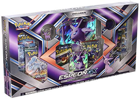 Pokemon TCG: Sun & Moon Guardians Rising Espeon Premium GX Box Featuring A Collector's Pin and Coin