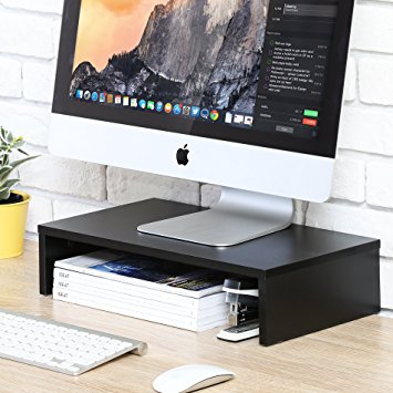 FITUEYES Computer Monitor Riser 16.7 inch Monitor Stand Save Space With Keyboard Organizer DT104201WB