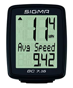 SIGMA BC1706HR DTS Wireless Bicycle Speedometer with Heart Rate Monitor
