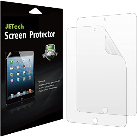 JETech Screen Protector for the New iPad 2017 9.7, iPad Pro 9.7, iPad Air 1, iPad Air 2, PET Film, 2-Pack