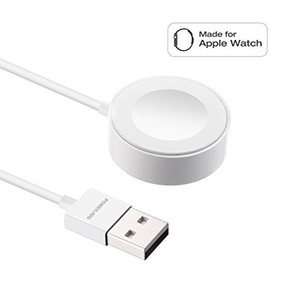 Poweradd [Apple MFi Certified] Apple Watch Charger, iWatch Magnetic Charging Cable 3.3 feet/1meter for iWatch 38mm & 42mm, Apple Watch Series 1 / 2 / 3