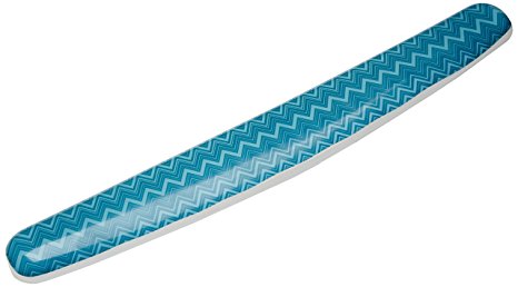 3M Gel Wrist Rest for Keyboards, Soothing Gel Comfort with Durable, Easy to Clean Cover, 18", Fun Chevron Design (WR308-GR)