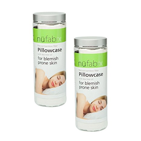 Nufabrx Pillowcase: innovative nano-encapsulation technology to embed our all-natural, scientifically formulated serum into the bamboo fibers of the pillowcase