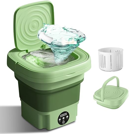 Foldable Portable Washing Machine, Half Automatic High Capacity Mini Washer with 3 Modes,Deep Cleaning for Baby Clothes,Underwear,Socks,Suitable for Dormitories,Camping,Travel and Apartment Dirt