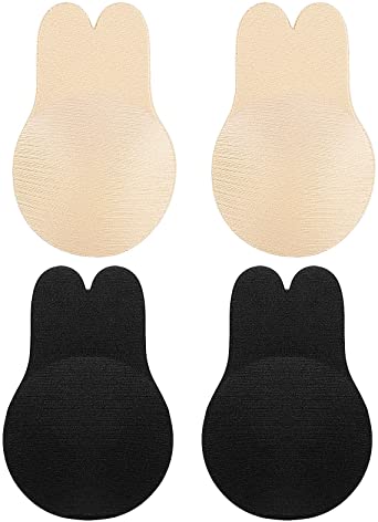 Robesty Adhesive Bra,Strapless Bras 2 Pairs Invisible Lift Up Bra