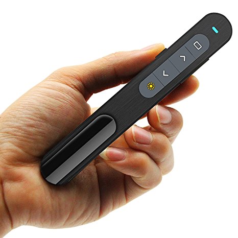 Laser Pointer, 2.4GHz Wireless USB Presenter, PPT 100 Meters Remote Control Clicker (Style Two)