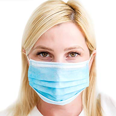 Tanness 10x Surgical Mask - 3 Ply Face Masks - Medical Mask, Surgical Face Mask, Flu Mask Pack Of 10
