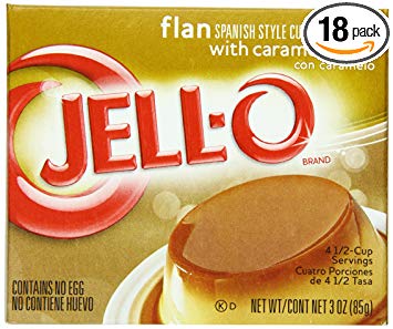 Jell-O Flan, 3-Ounce Boxes (Pack of 18)