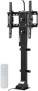 CO-Z Motorized TV Lift for 32" to 57" TVs up to 165lb & 400x400 VESA, Height Adjustable TV Stand & Wall Mount with Remote Control 30° Tilt 120° Swivel, Automatic TV Lift for Home Office