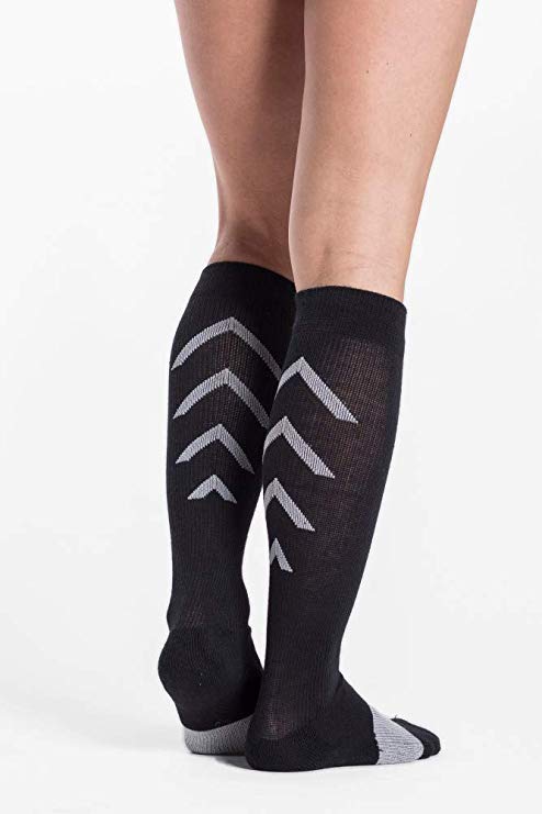 SIGVARIS Unisex 401 Athletic Recovery Calf High Socks 15-20mmHg